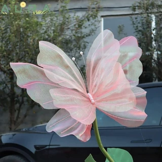 Borboleta Artificial AURA , 50cm Mariage Decor Fake Butterfly , Fio De Seda Gigante Gaze Decoração De Férias Exibição Tridimensional
