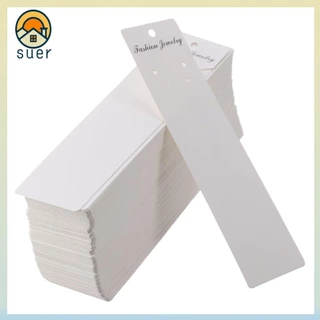 Cartões Para Brincos SUEBR , De Papel Retangular Brancos Porta-Embalagem De Jóias