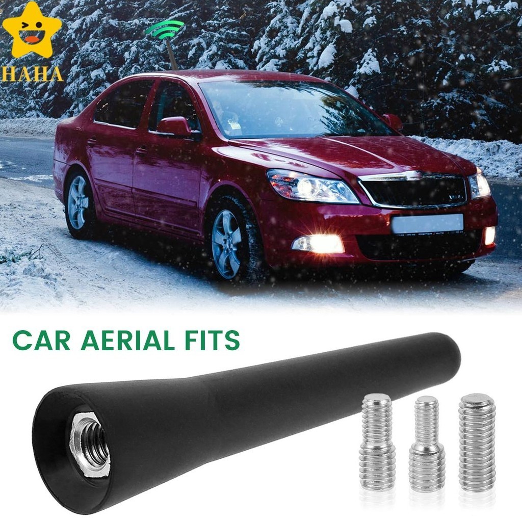 Antena De Rádio De Carro Curto 2.56'Universal Adaptador Parafusos M4 M5 M6 AM/FM Acessórios Aéreos Shopbc5985