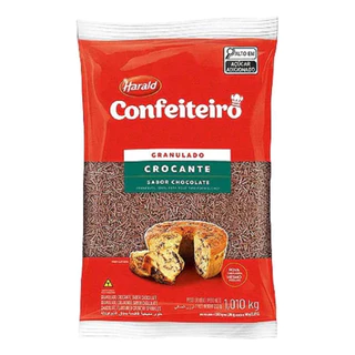 Granulado Crocante Sabor Chocolate Confeiteiro 1,010kg Harald