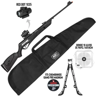 Espingarda Pressão 6.35 Cbc Jade Pro Nitro + Luneta Red Dot