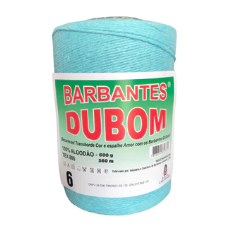 Barbante Dubom Azul Bebê - 600 Gr - Fio 6 - 650m