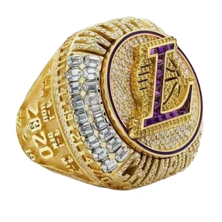 Anel de Basquetebol Masculino de Alta Qualidade NBA2020 Los Angeles Lakers Alloy Ring Jóias de Anel Masculino