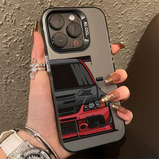 Capa Resistente Anti-Queda Estampa De Carro Estilosa Para Xiaomi Mi 13T 12T Pro 14 13 12 Poco X6 M6 5G F5 X5 11 Lite 5G NE Colorida Prata IMD