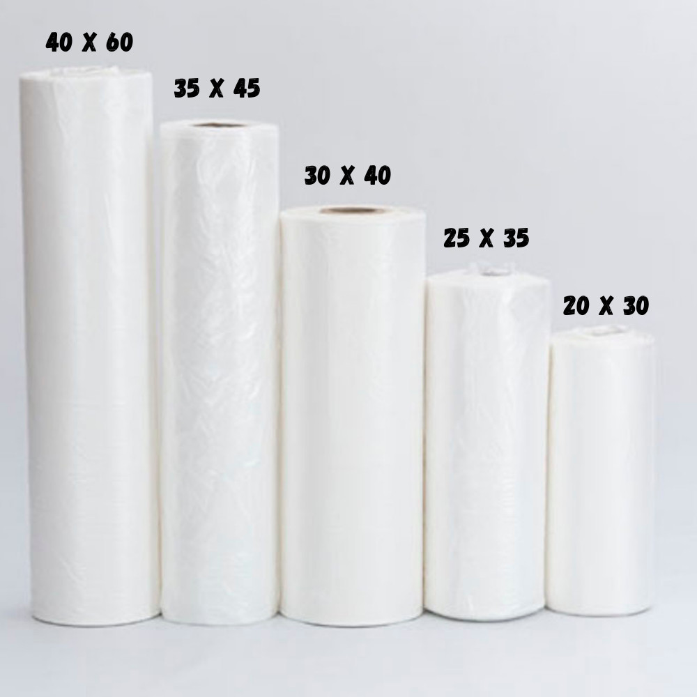 Rolo plástico Bobina Picotada Saco Transparente Super mercado