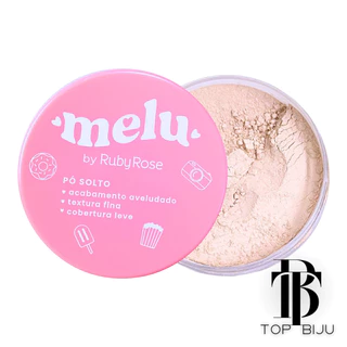 Pó Solto Translucido Resistente à Água Acabamento Aveludado - Melu by Ruby Rose