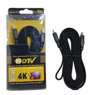 Cabo HDMI 2m 3m 5m HD Alta Velocidade 4k 1080p 3d