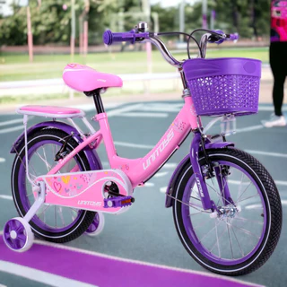 Bicicleta Infantil Menina Rosa Para Meninas com Aro 16 Com Cestinha para Objetos