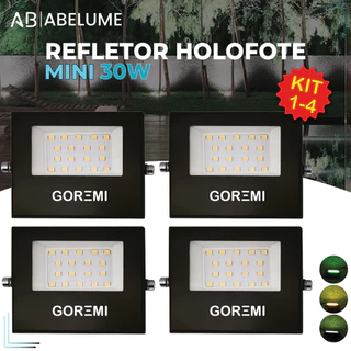 Kit 4 Refletor Holofote ECO Led 30W Bivolt 110V-220V Cor Branco Frio, Branco Quente e Verde IP65