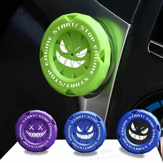 Botão De Parada De Partida Onekey Do Carro Tampa Decoração Interior Autocolante Interruptor De Ignição Motor Protetora Da Motocicleta Anel