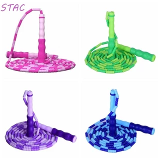 STAC Soft Corda De Salto De Contas , Segmentada Com Comprimento Ajustável Assinável Esportiva Fitness Slim Exercício Doméstico Anti-Skid Durável