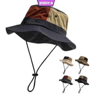 Chapéu Panamá PEASEE Bucket Hat, De Pescador Anti-UV De Proteção Solar De Grande Secagem Rápida E Larga Caminhada
