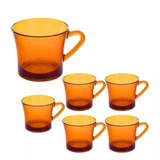 Jogo De Xicaras Sino Ambar Café / Chá 200 Ml Com 6 Peças