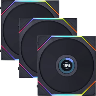 Kit com 3 Cooler Lian Li UNI FAN TL LCD 120 Reverse RGB 12cm