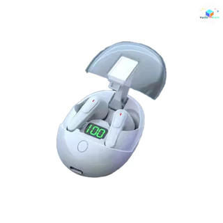 Fones De Ouvido TWS PROONE True Wireless Com Baixa Latência E Estojo De Carregamento Transparente , Display Digital Cone