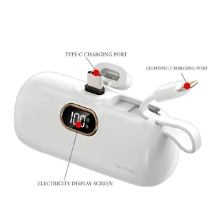 Mini Power Bank Cápsula Criativa Compatível iPhone/android 5000mah Peining Marisa em Oferta na Shopee