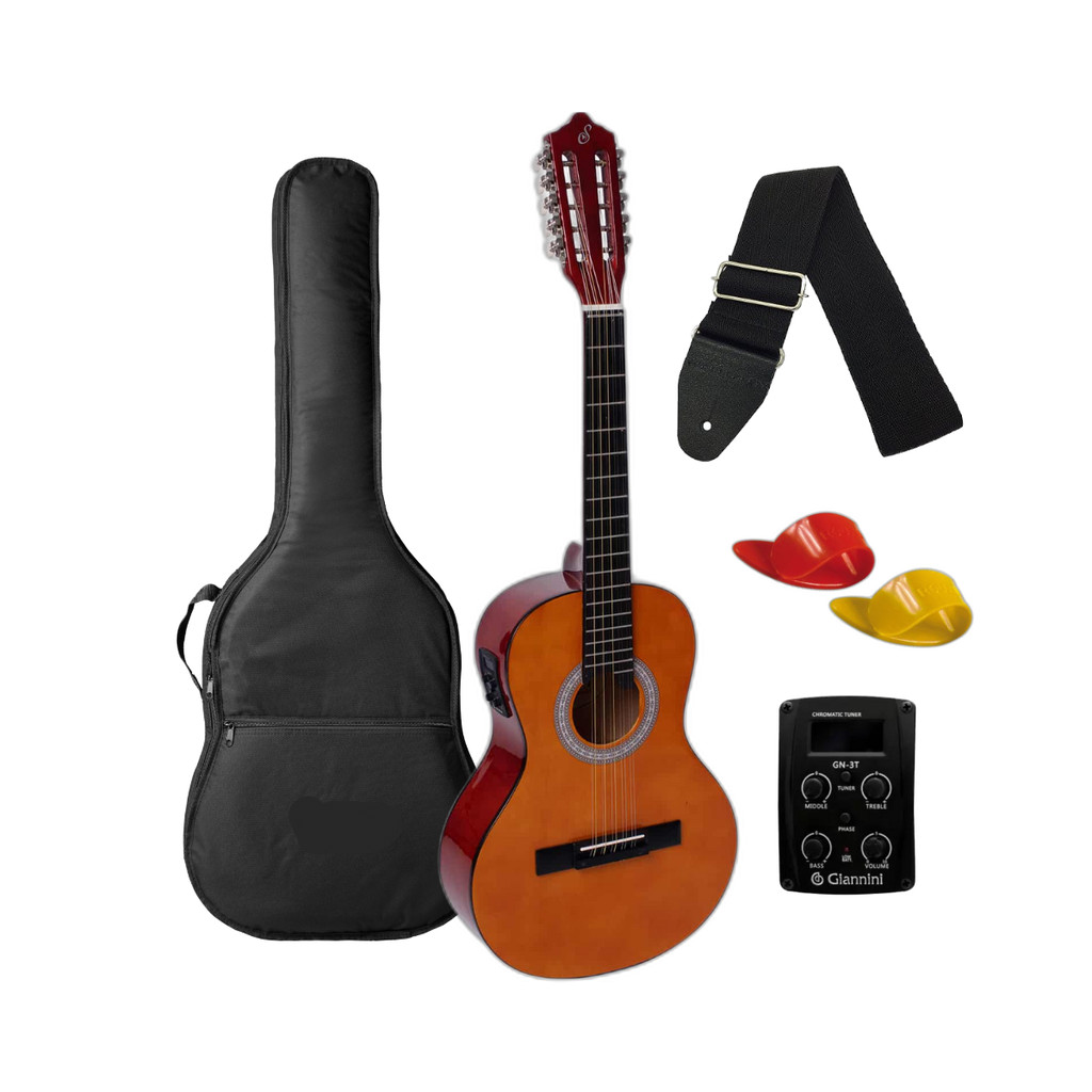 Kit Viola caipita Giannini elétrica VS-14 EQ NS + acessórios | Shopee ...