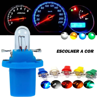 1/5/10 x Lampada Led automotiva T5 b8.5 acrílica painel SMD Painel moto carro Soquete b8.5 Led Mosquito em Oferta na Shopee