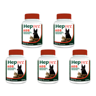 Hepvet 30 Comprimidos - Vetnil - 5 Unidades