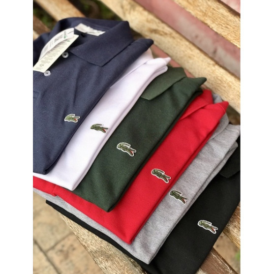 Kit Camisa Gola Polo lacost simbolo Jacare Masculina Original | Shopee ...