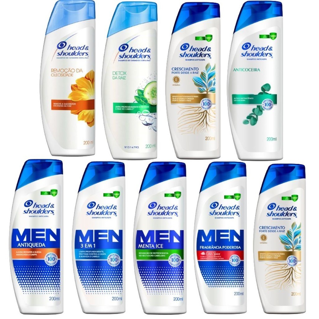Shampoo Anticaspa Head & Shoulders 200ml Fragrâncias