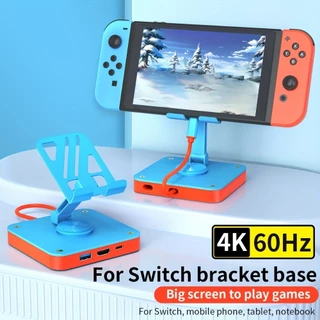 Estação De Acoplamento 3 Em 1 Tipo C PD100W Com HDMI 4K @ 60HZ Para Nintendo Switch & Oled/Lite Game Console Dock Suporte Ajustável Telefones Celulares Portáteis