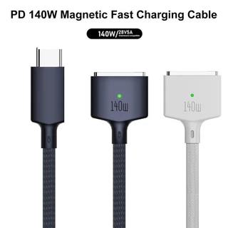 2M USB Tipo C Para Magsafe 3 Cabo Carregador Magnético Laptop Conversor De PD 140W MacBook Air/Pro