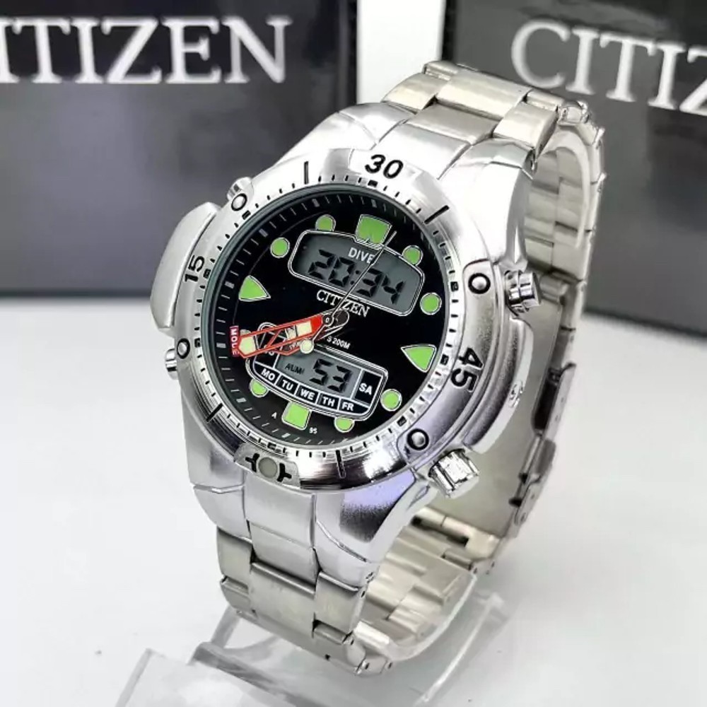 Relógio Masculino Citizen Aqualand Full Metal com Caixa Funcional