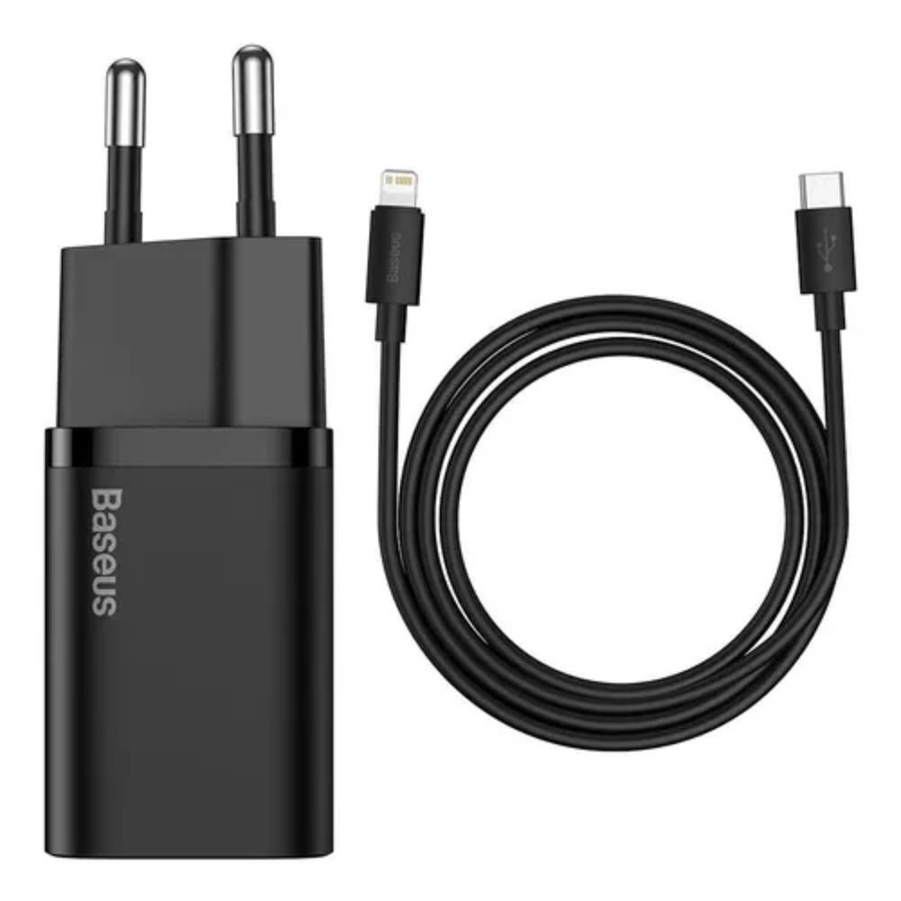 Carregador Baseus 20W Tipo C com Cabo Preto