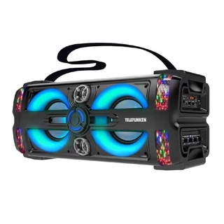Caixa De Som Bluetooth/usb/sd Telefunken Neon 25 Portátil Cor Preto 110v/220v
