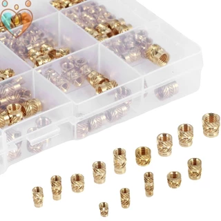 415Pcs Kit De Sortimento De Insertos Roscados Latão M2 M3 M4 M5 M6 Porcas Serrilhadas Com Rosca Métrica SHOPTKC5379