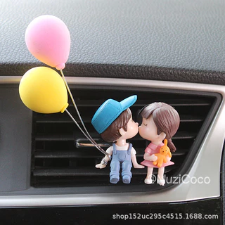 Saída De Ar Para Carros Ornamentos Fofos , Decoração De Casais De Cartoon Ação Condicionado