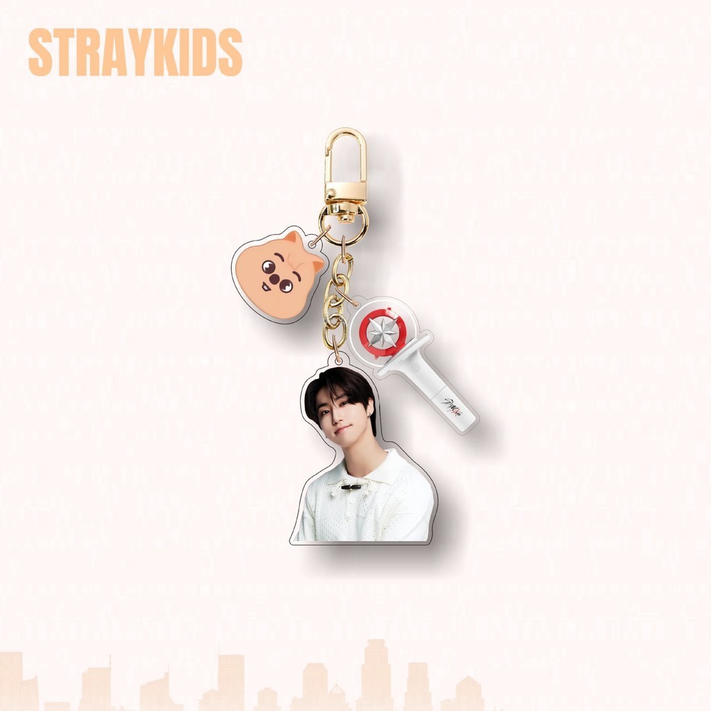 Kpop Straykids Chaveiro Acrílico Porta-Chaves SKZ Encanta Saco