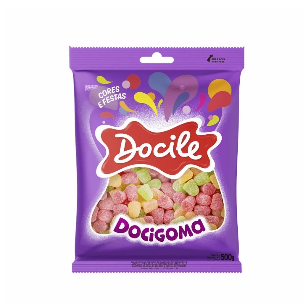 Bala De Goma Sortido Docigoma Mini Sino 500g - Docile | Shopee Brasil