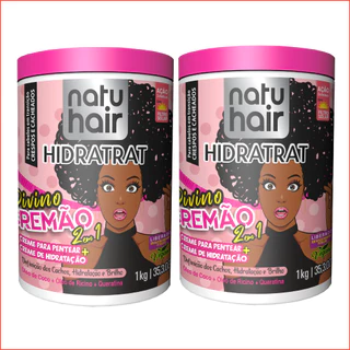 Creme para pentear Divino Cremão 2 em 1 Natuhair 1kg - (2 UN)