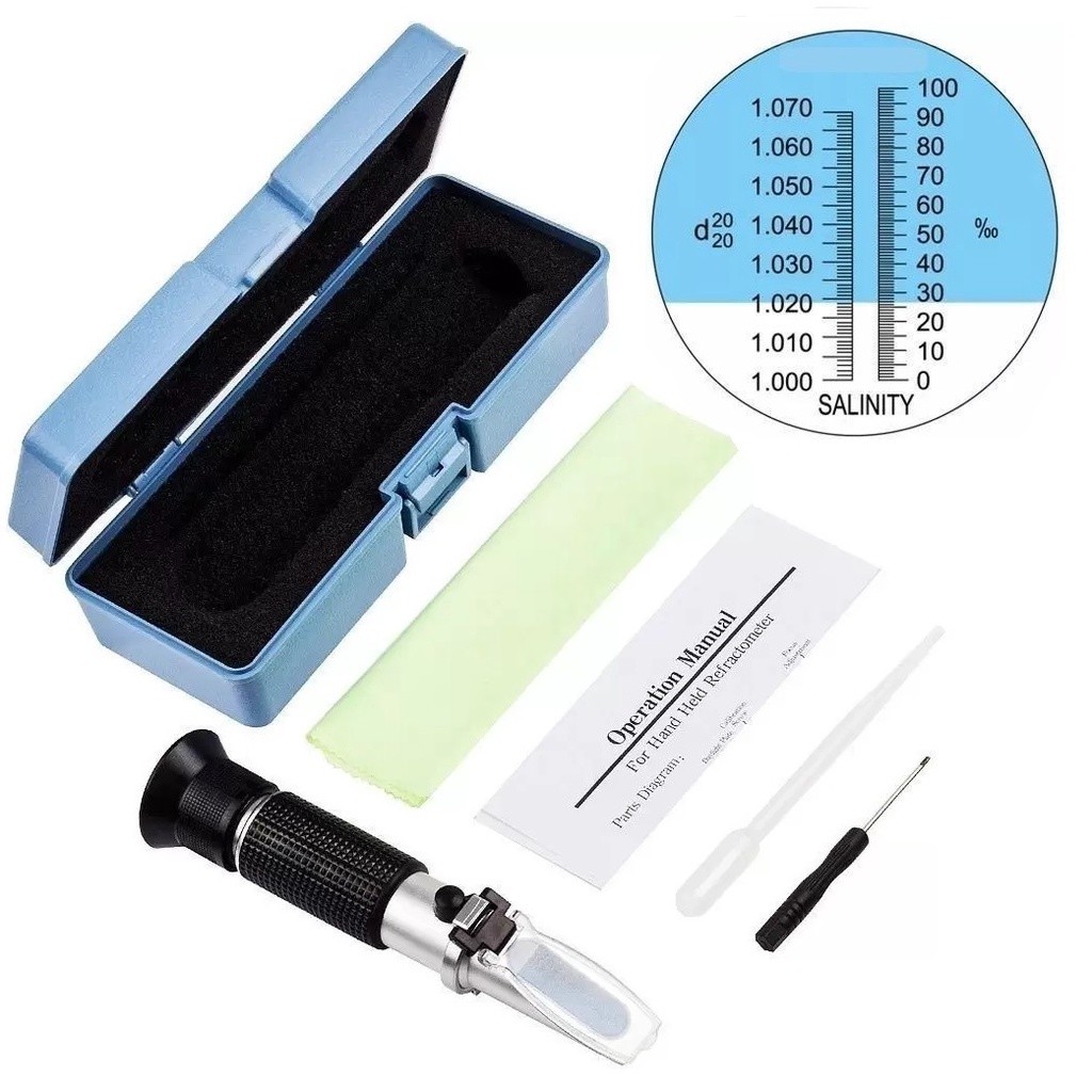 Refratometro Medidor Salinidade Densidade Aquarios