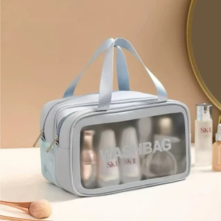 Bolsa cosmética impermeável de camada dupla Marisa em Oferta na Shopee