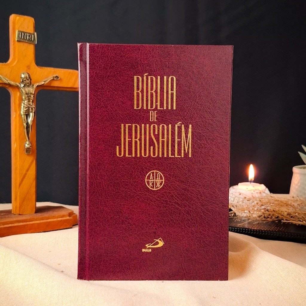 Bíblia De Jerusalém Católica - Capa Dura Média | Shopee Brasil