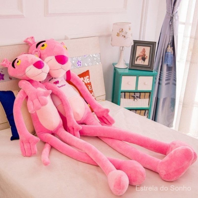 200CM Grande Brinquedo de Pelúcia Pantera Cor de Rosa, Almofada ...