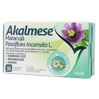 Akalmese Passiflora Maracujá 20 Cpr Revestidos - Airela