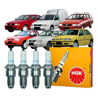 Jogo Kit 04 Velas De Ignição Ngk Vw Gol Parati Polo Classic Santana Quantum Saveiro em Oferta na Shopee
