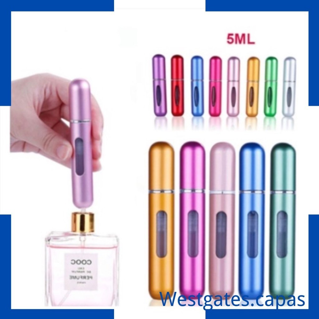 Mini Atomatizador de Perfume Spray Frasco Recarregável 5ml