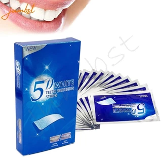 Conjunto De Adesivos Branqueadores Dentários 5D Efeitos Profissionais Kit De Tiras Branqueadoras Dentárias