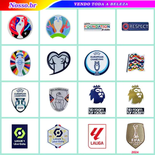 Emblema de futebol [Copa Européia] Patch de futebol [League] Patch de honra / Adesivo Futebol