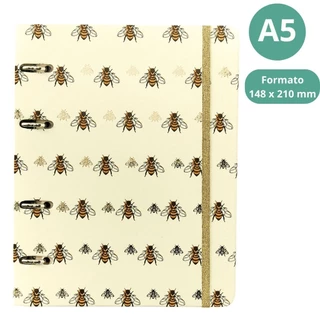 Caderno Argolado CICERO A5 Office dua Pautado e pontado MELISSA - FAVO DE ABELHAS 7899866823983