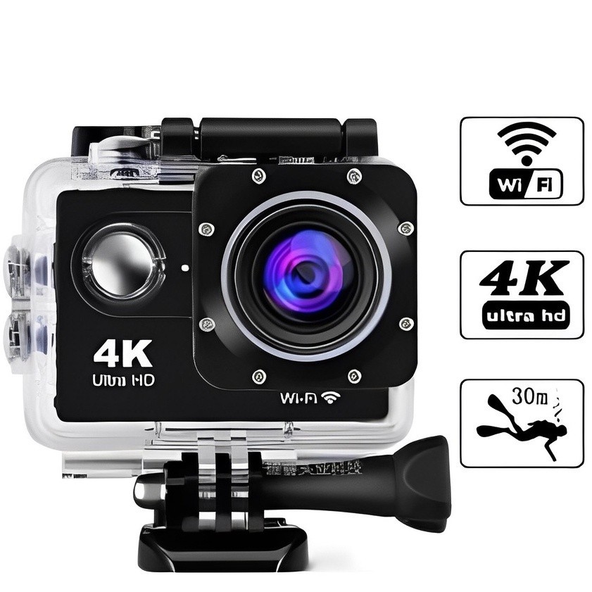 Camera Action Go Cam Pro Ultra 4k Sport Wifi Hd Prova Dágua Serve Para ...