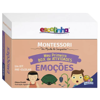 Escolinha montessori meu p box de Atividades emoções escolinha em Oferta na Shopee