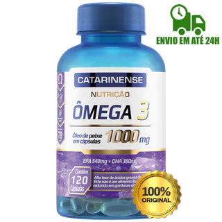 Ômega 3 1000mg Catarinense C/120 EPA + DHA Óleo de Peixe