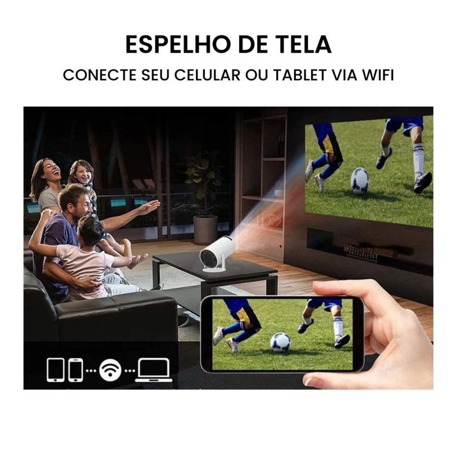 Projetor 4K HD 150 Polegadas Celular, Xbox, PS, Pc, Wifi HY300 Pro Magcubic Envio Imediato — foto 4 de 4