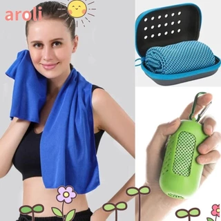 Toalha Legal De Fitness De Secagem Rápida AROLI , Mini Esportiva De Microfibra , Gel De Sílica